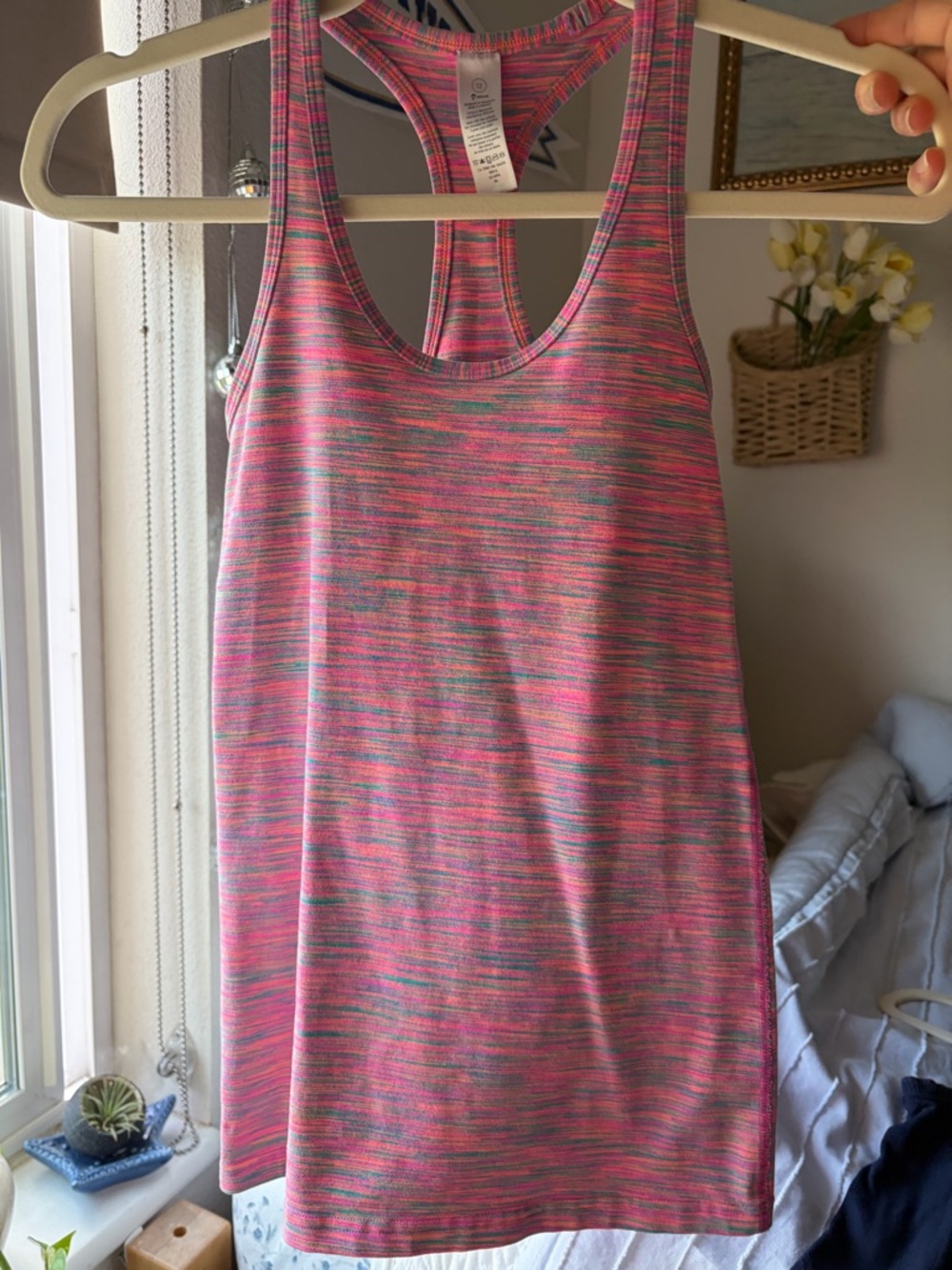 Ivivva Pink Multi-Color Racerback Tank